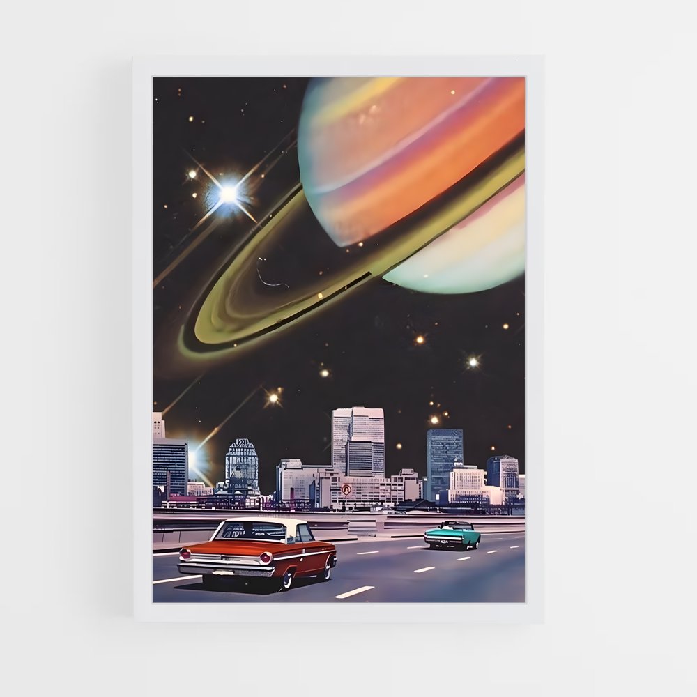 Poster Espace surréalisme fantastique – affiche Art spatial (vue 3)